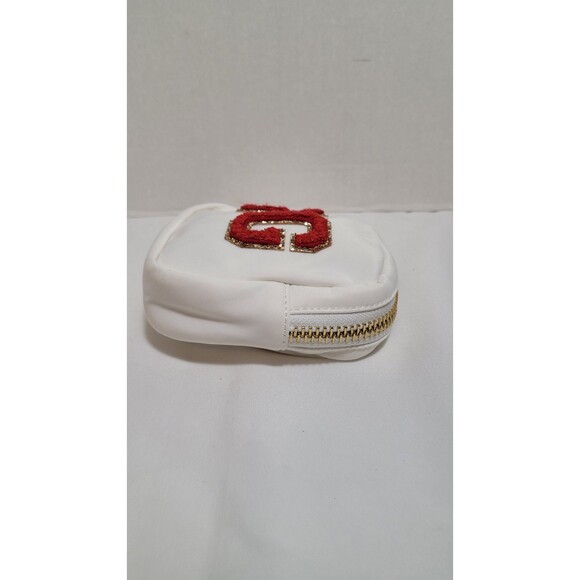 Stoney Clover Lane x Disney Minnie Mouse Mini Pouch White Nylon, Gold Hardware - Picture 4 of 7